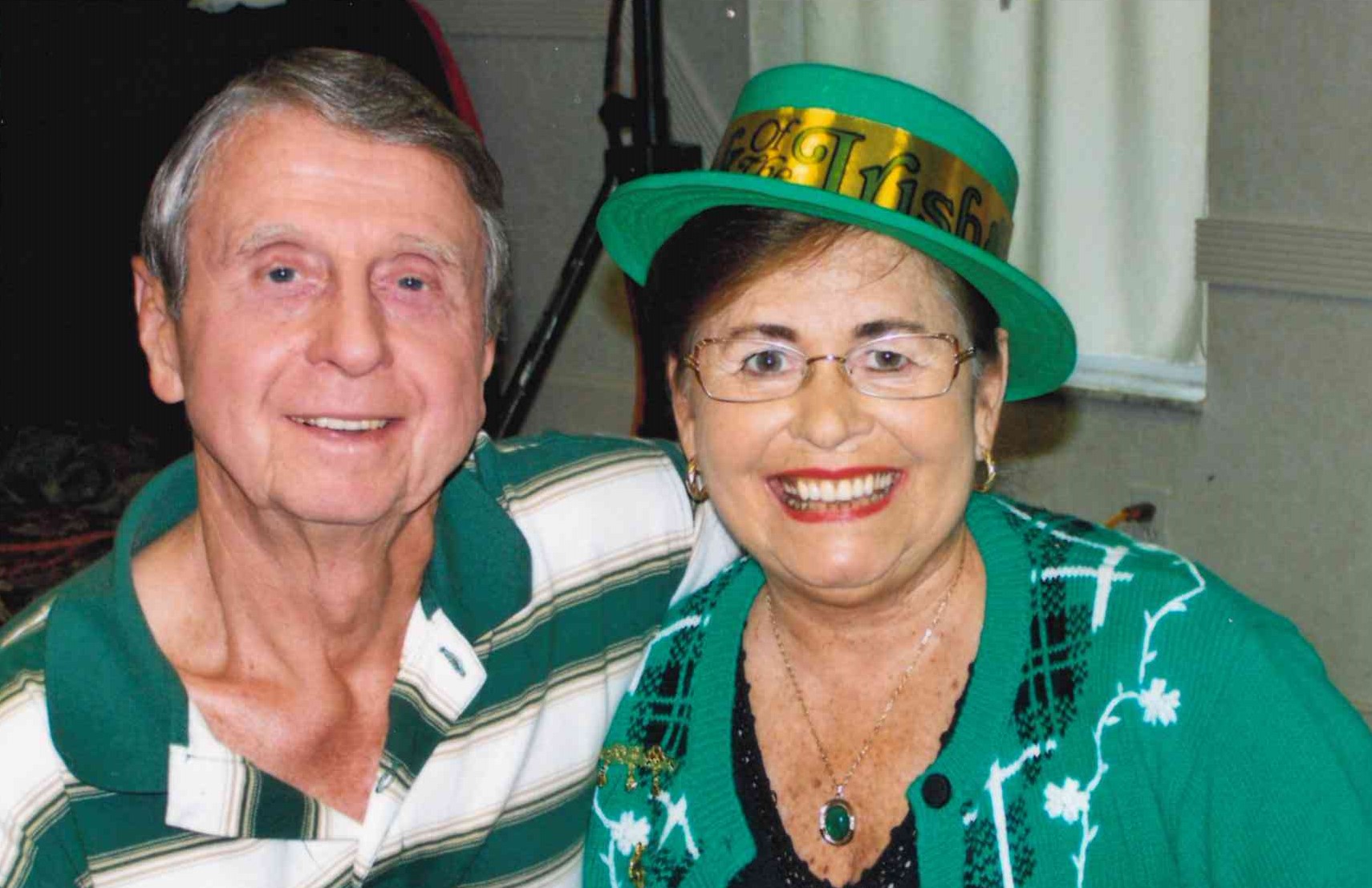 Happy St. Patrick's Day from George and Elaine!