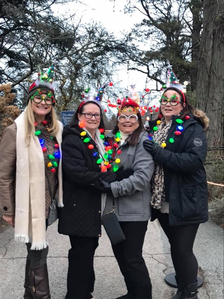A good time was had by all - we laughed so hard and had such a great time - The Christmas Stroll at Heritage Gardens , Cape Cod   MA