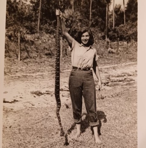 Mart snake picture in her younger years
