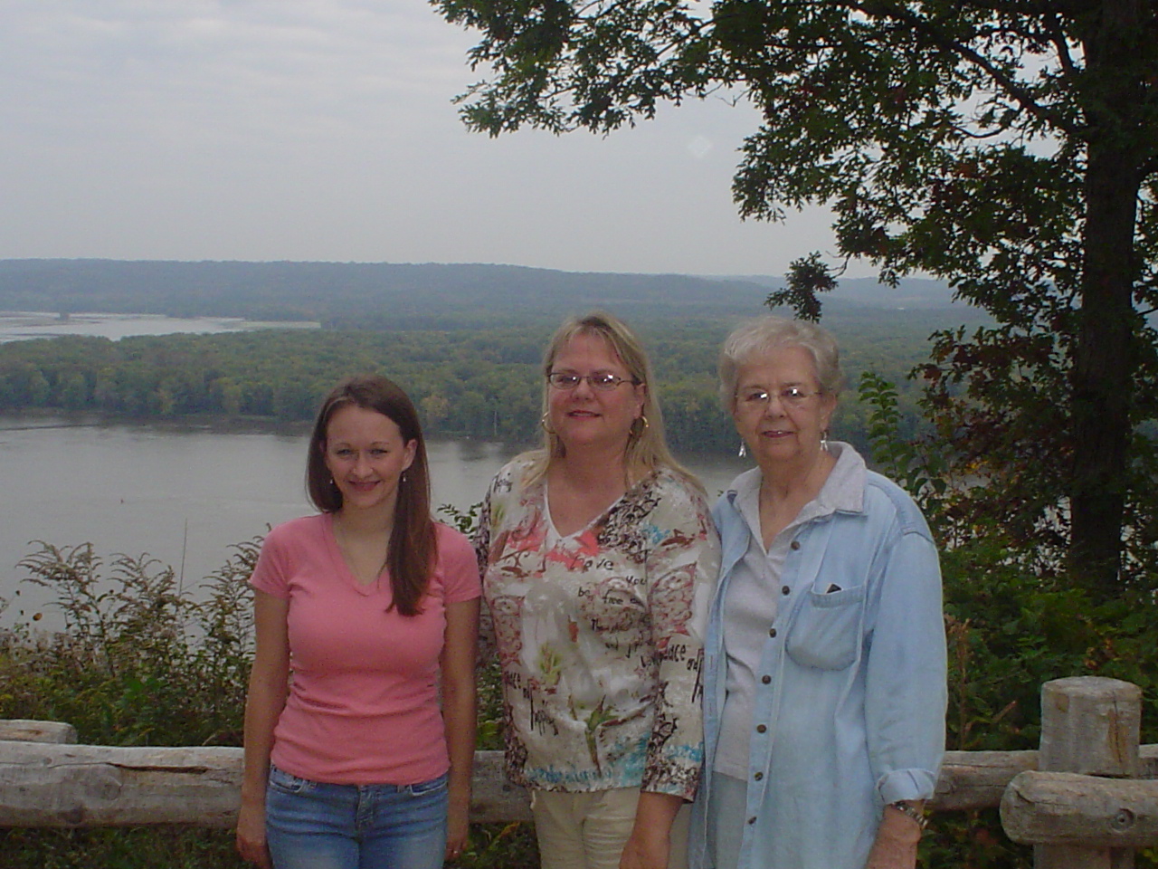 Grandma, Mom and Sarah in Bellevue IA. We had so much fun that day.
