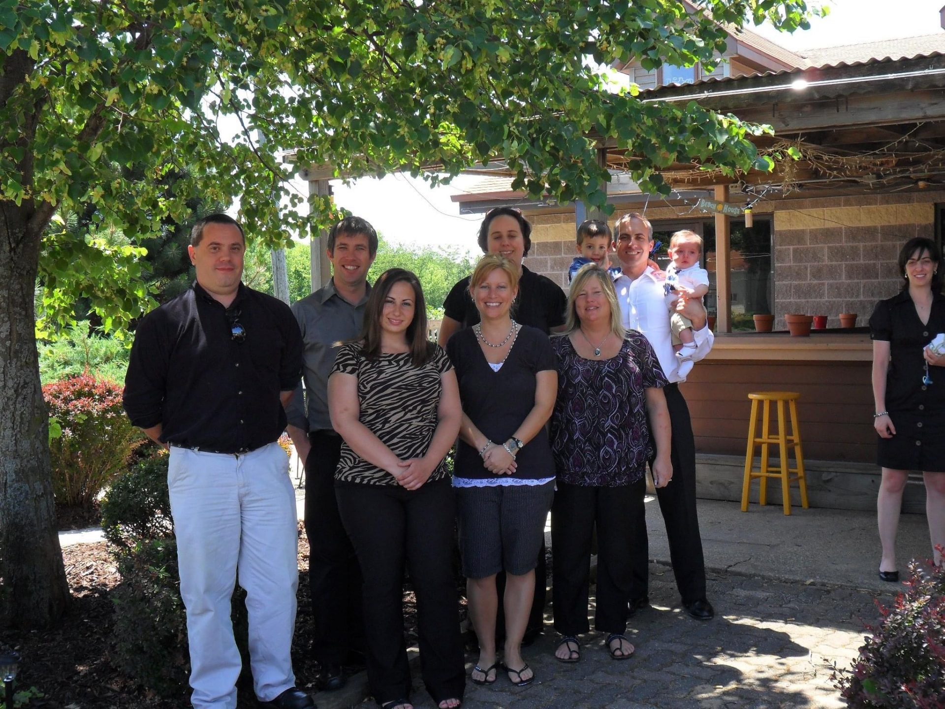 Tim with all his cousins