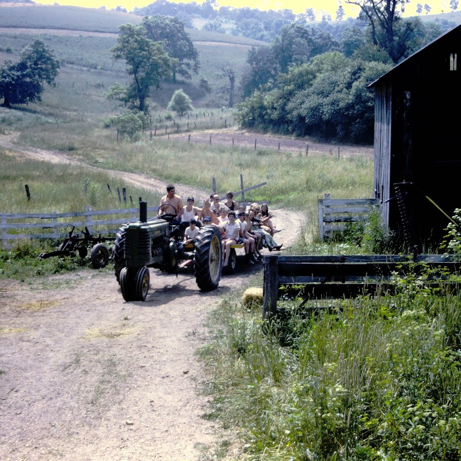 One of the many family celebrations "on the farm" - July 4, 1971