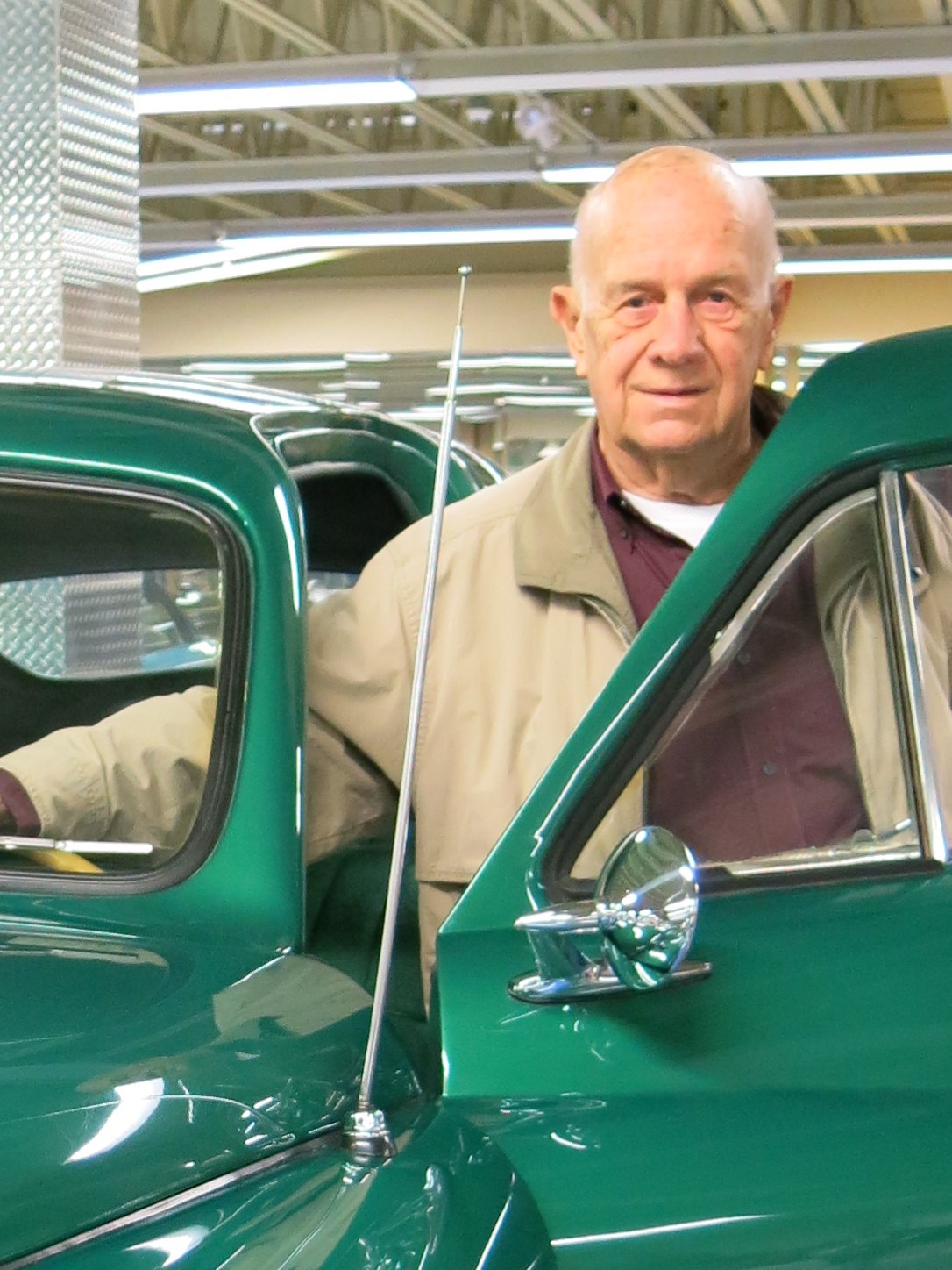 Frank at car museum