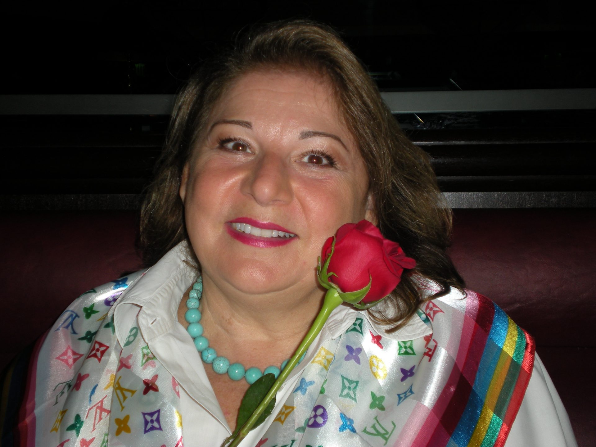 Juli with a Rose.<br />
 How Beautiful she is!!!