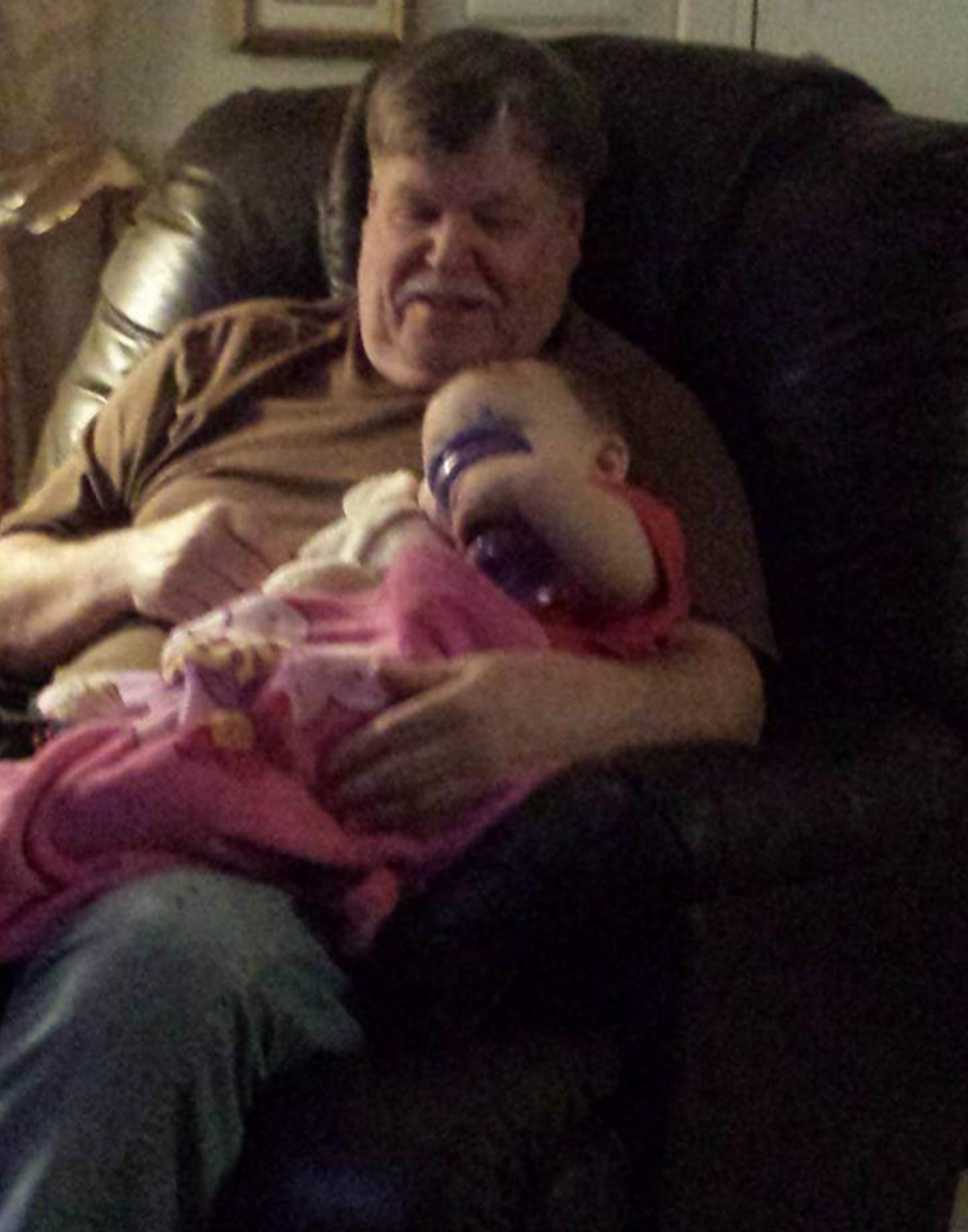 Papa Jack and His Great Granddaughter, Chevelle