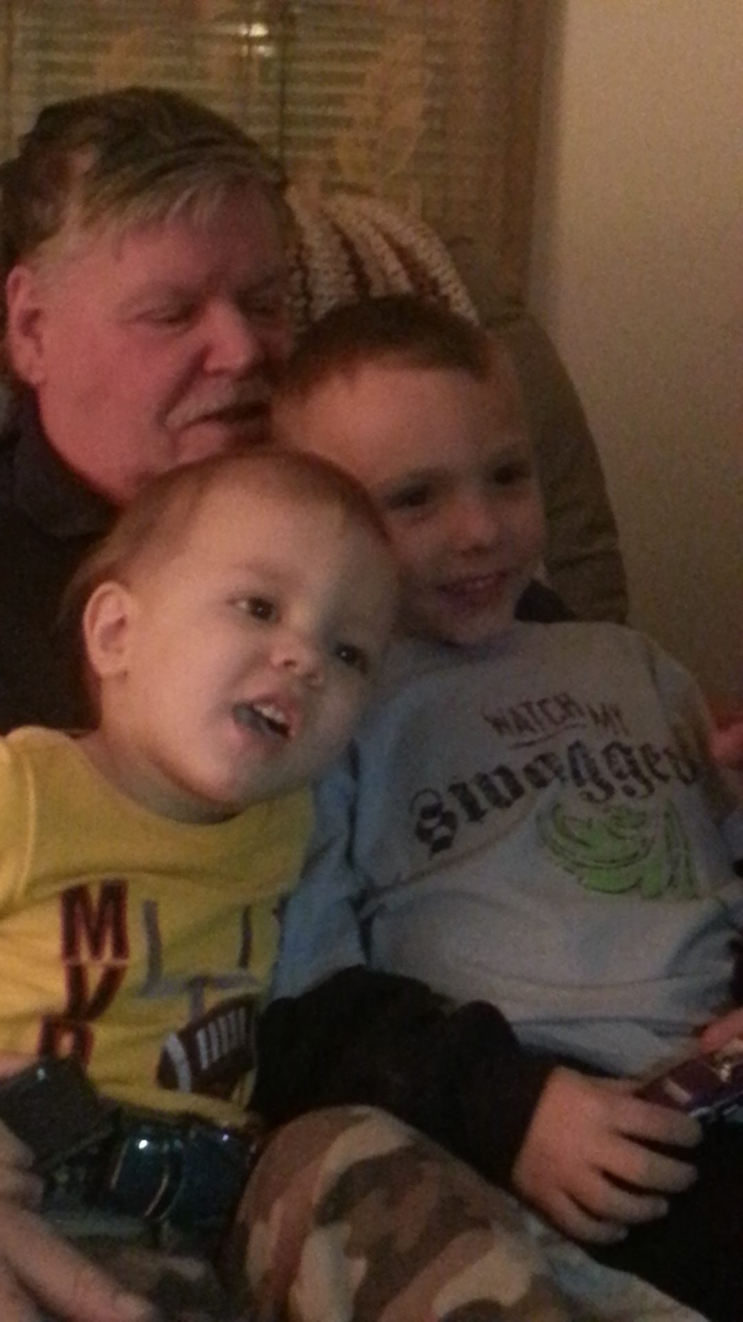 Papa Jack and His Great Grandson's Lil Chris and Gabriel