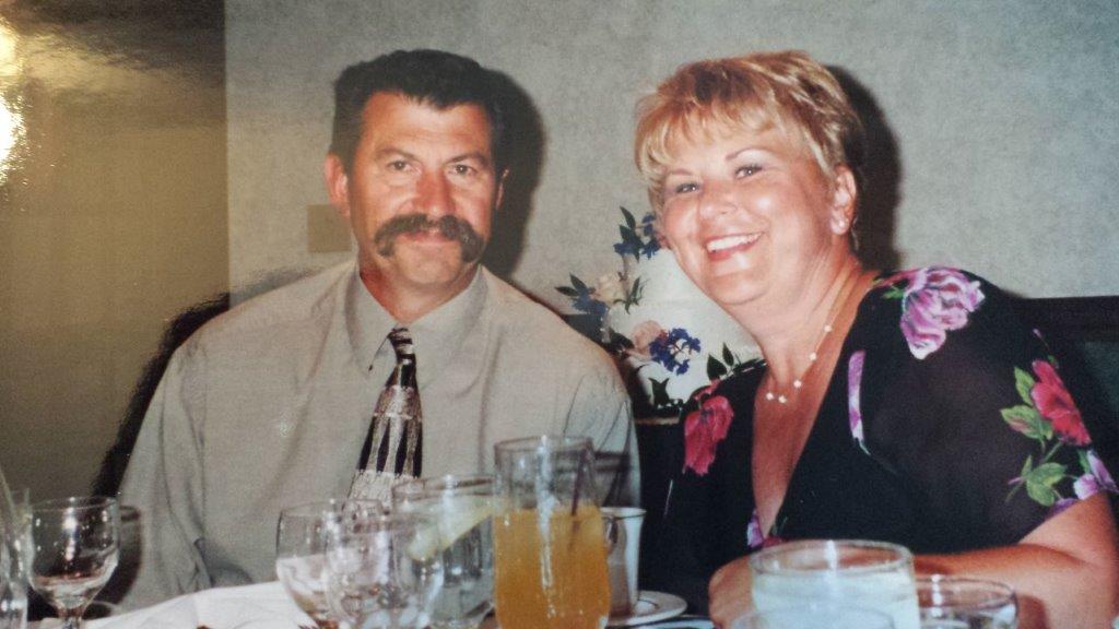 That's how I want to remember you.....smiling, mustache  & with  Sue.  Love you Paulie!