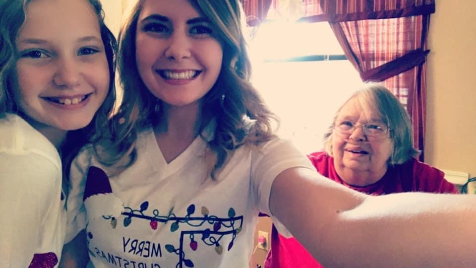 Grandma and her girls…Christmas 2017