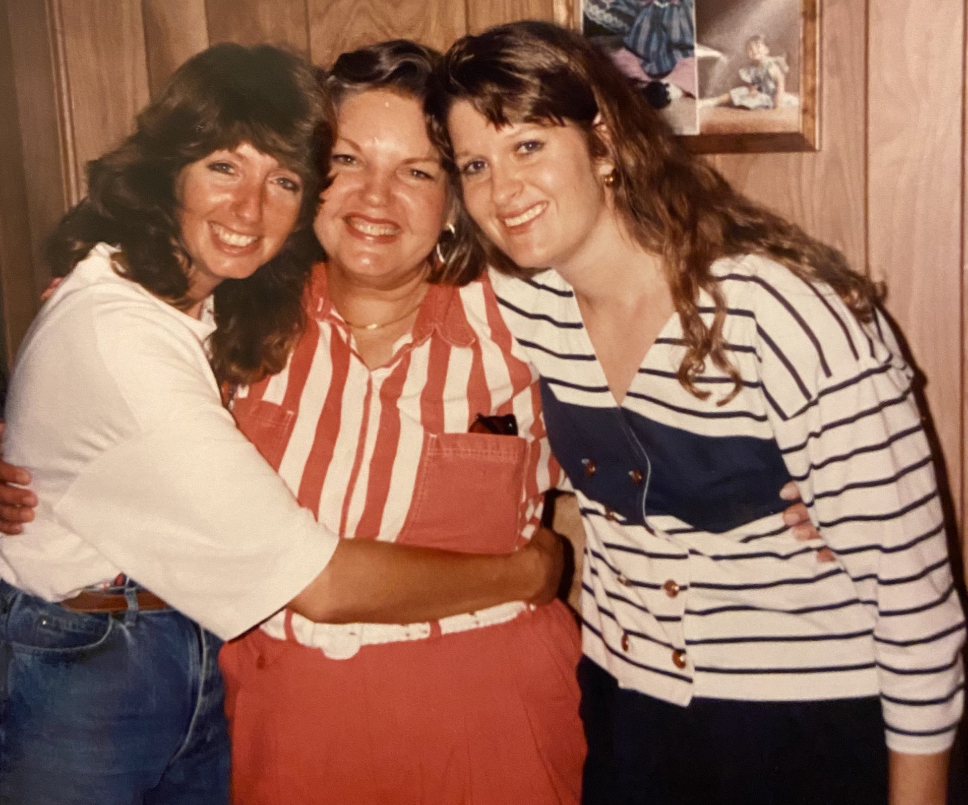 1992 with Sonja, mom, & Brenda.