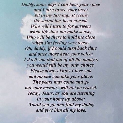I Love You Dad & I Miss You More & More With Each Passing Day  I Just Want To Talk To You...& Laugh With You...I Just Want You Back Here With Us All...My Heart Is Broken... xoxoxo