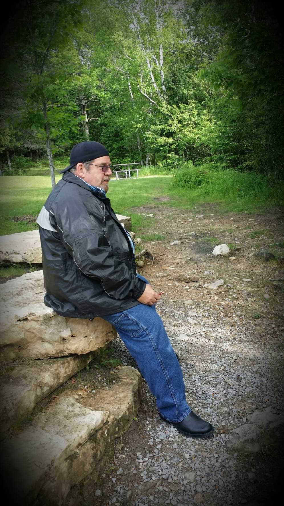 Dad on 1 of our many motorcycle rides ♡