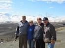 Bill, Barbara, Jim and Cindy-Mt. Danali in background. Alaska 2014.