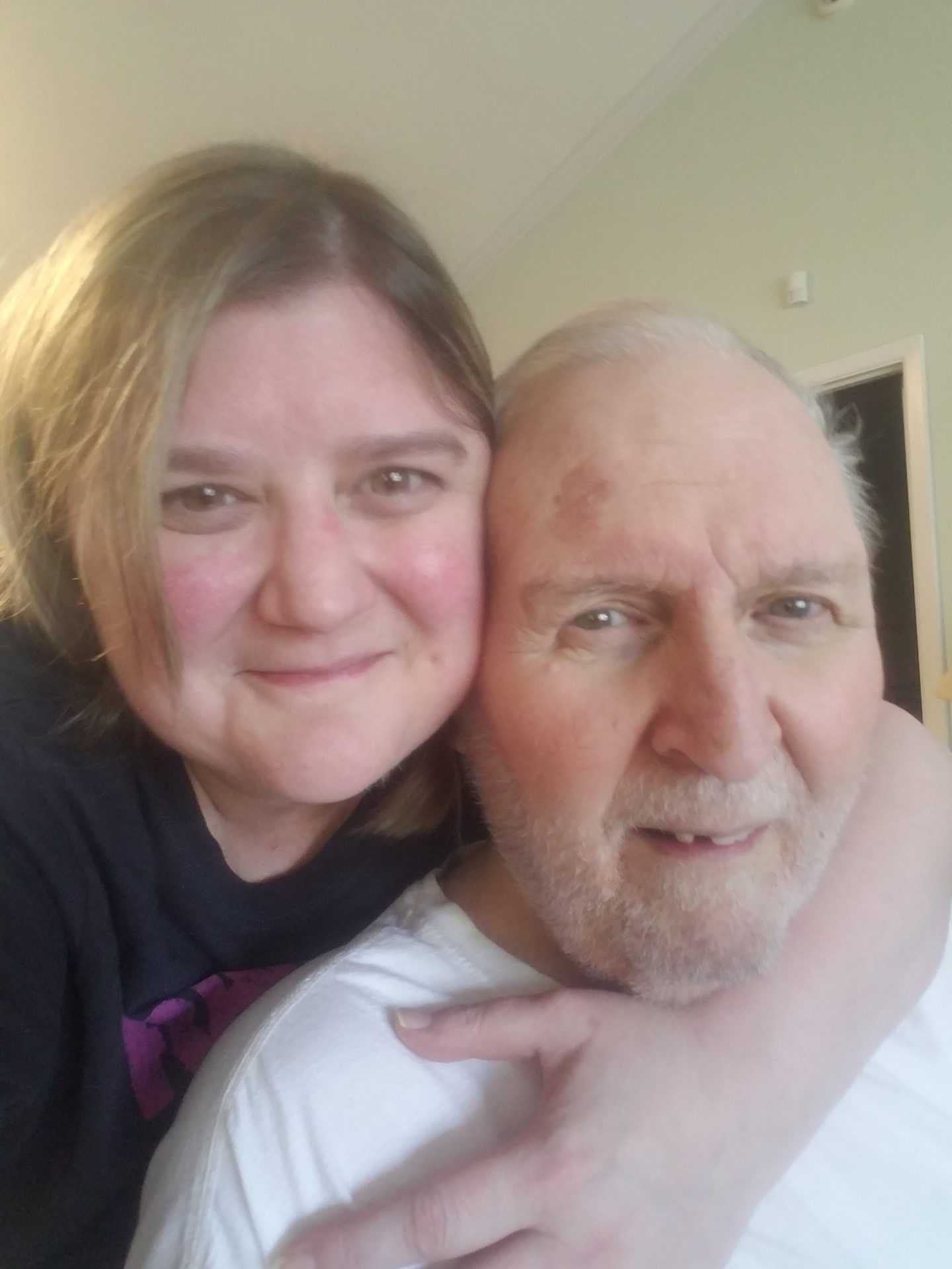 Last photo taken of dad and me August 2021