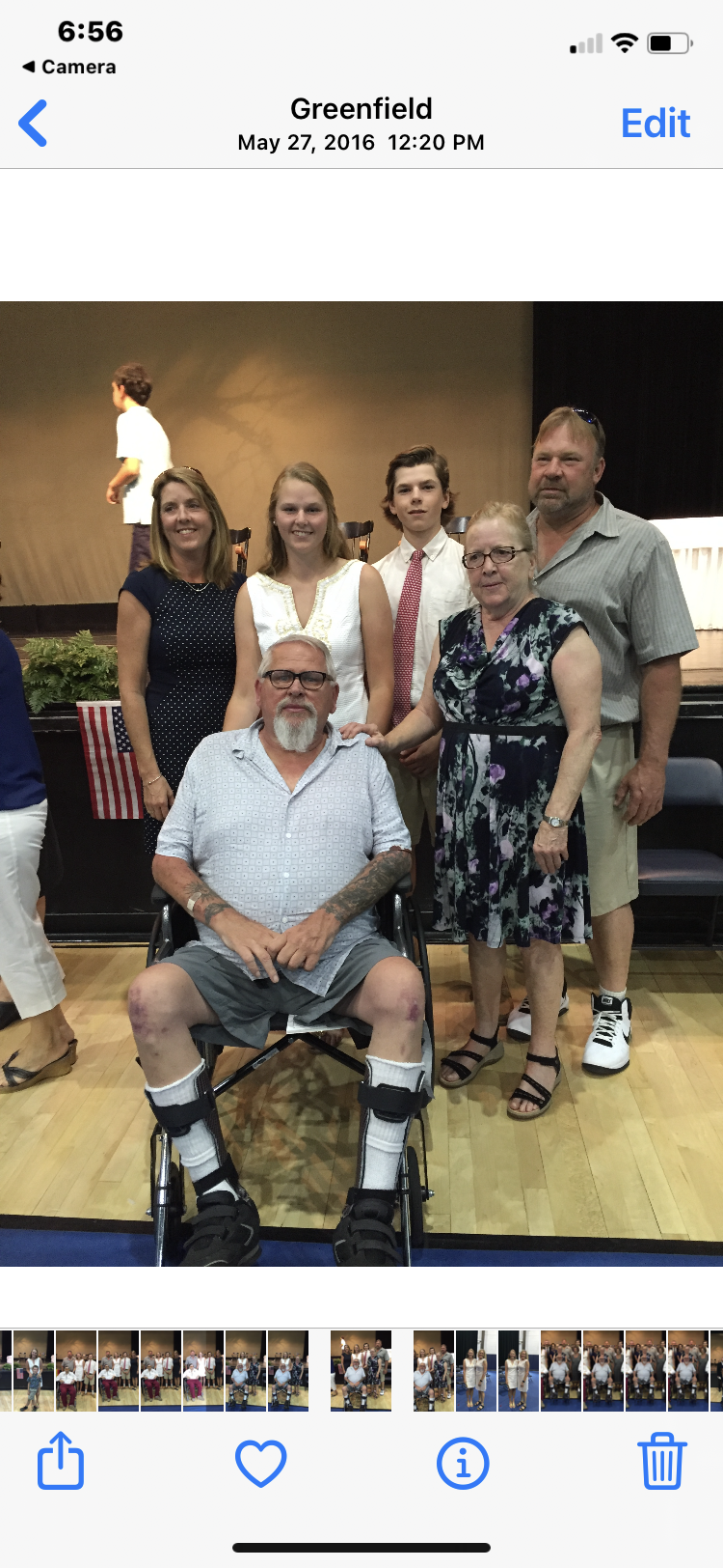 We hope you are pain free now and riding off on your motorcycle❤️<br />
Caryn, Greg, Megan and Matthew