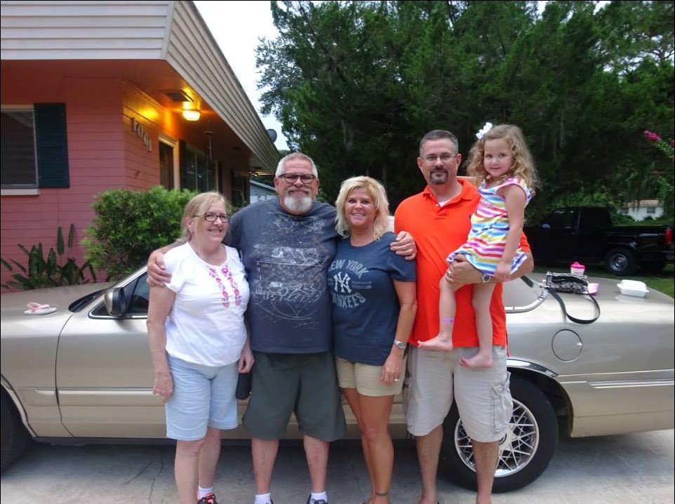 My dad, Sandy, Khloe, me, and Chris