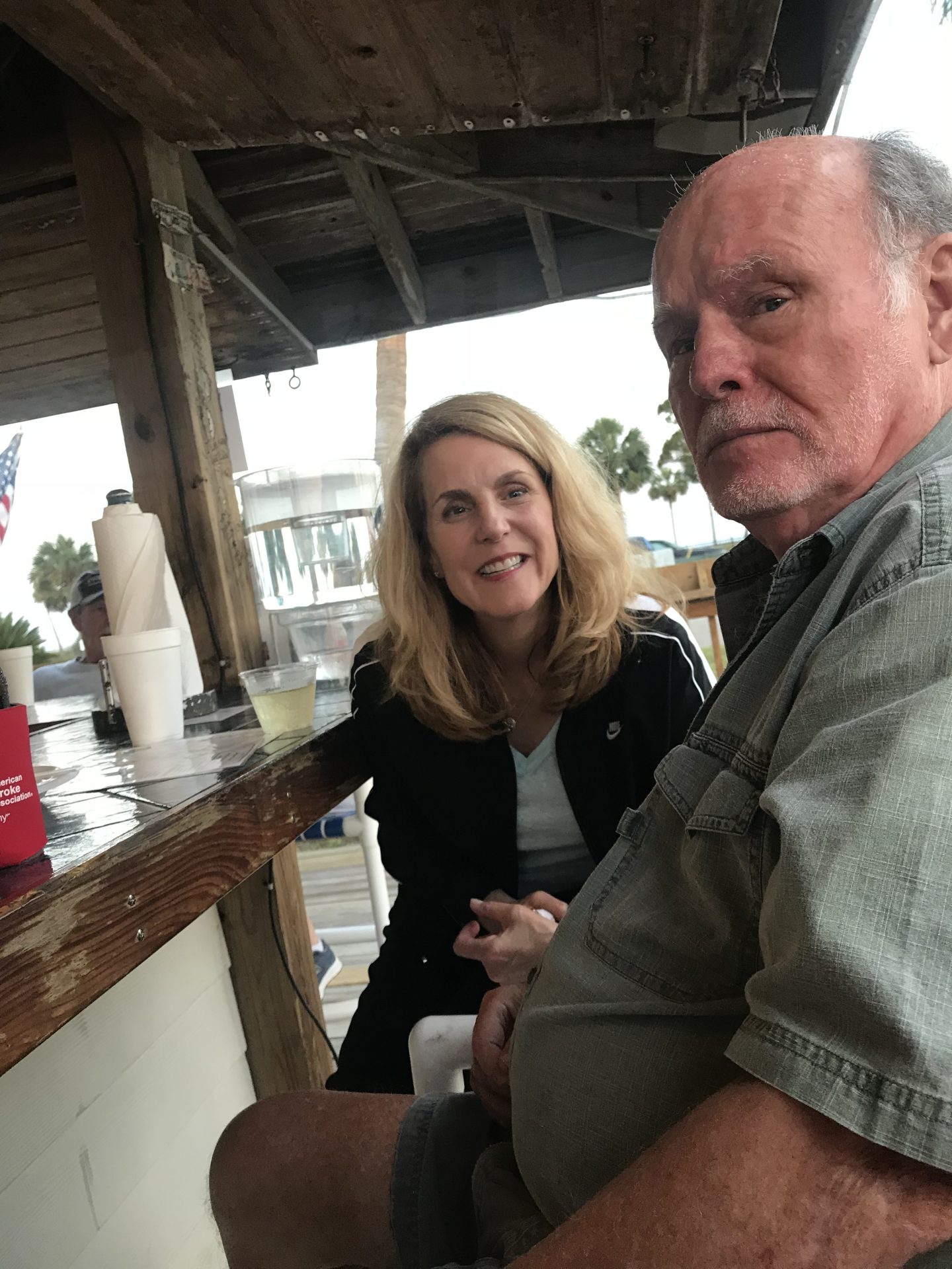 Joe & Debbie at the Tiki Bar