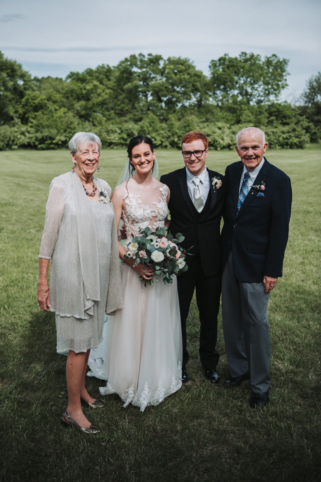 Grandma and Grandpa and my (Emily Allgire) and Colton Allgire's wedding. It is a memory I'll cherish forever and am so grateful he was able to make it.