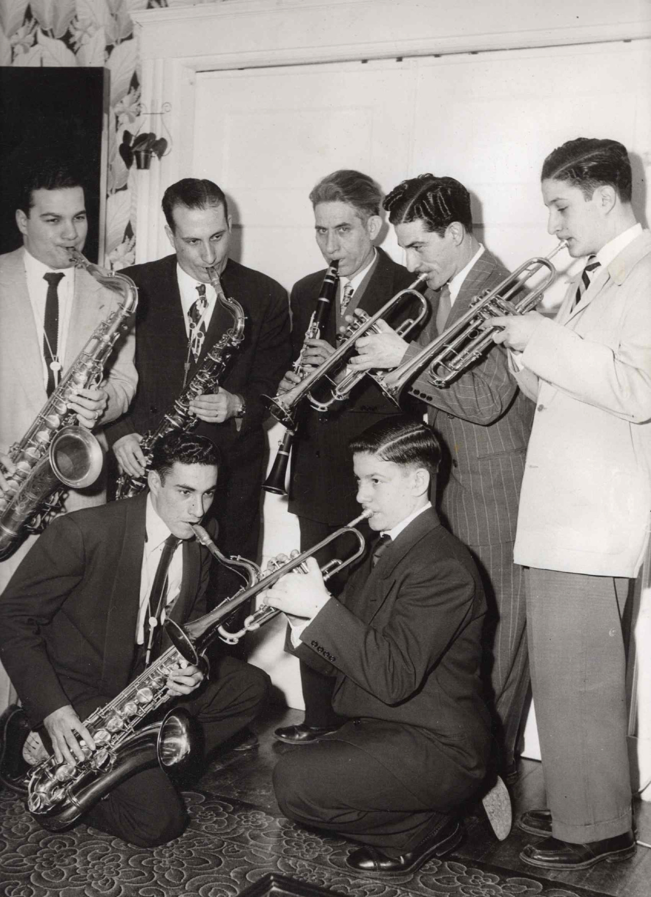 From top left: Tony, Joe, Dad, Frank, Tom, lower left: John & Sal