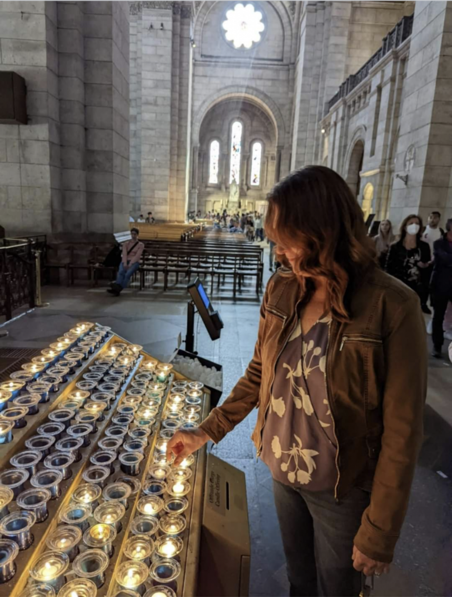 I let a candle at Sacre Coure cathedral in Paris for Aunt Florence