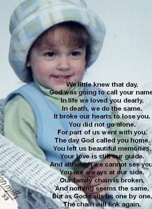 Daddy will love your forever, never forget.  See you soon baby girl!