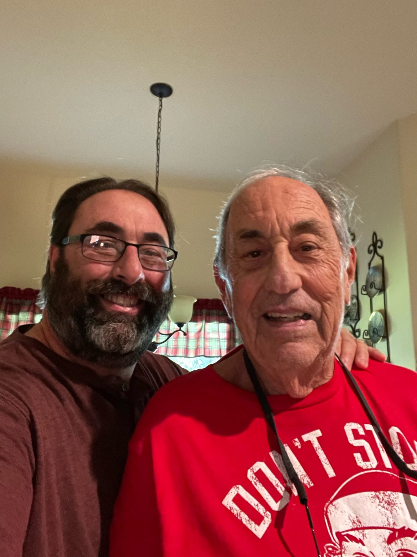 Great selfie with Dad Christmas Eve 2021