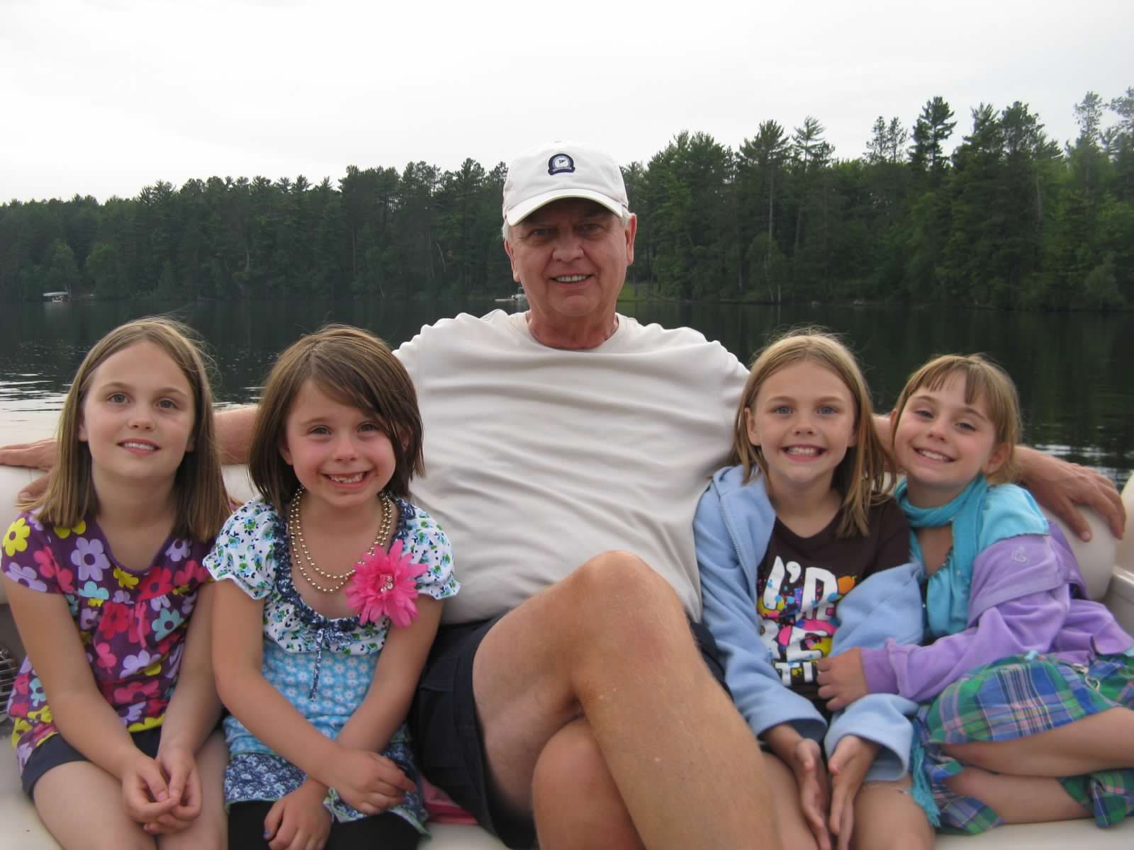 One of my favorites of dad with his granddaughters.  Taken on the Wisconsin River in June of 2012
