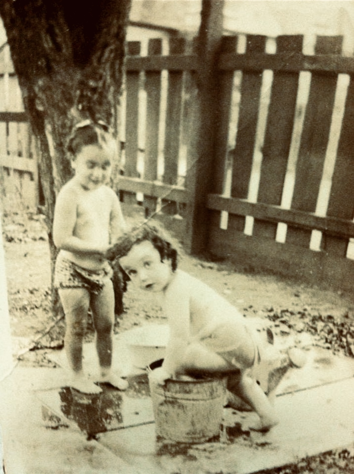 My mom Judy and her cousin Arleen, (Bayonne, New Jersey, ca. 1939) 