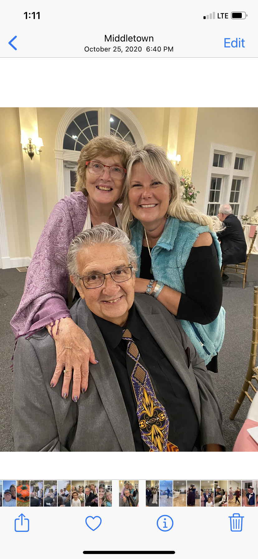 Al, Phyllis and Kim at Marks wedding