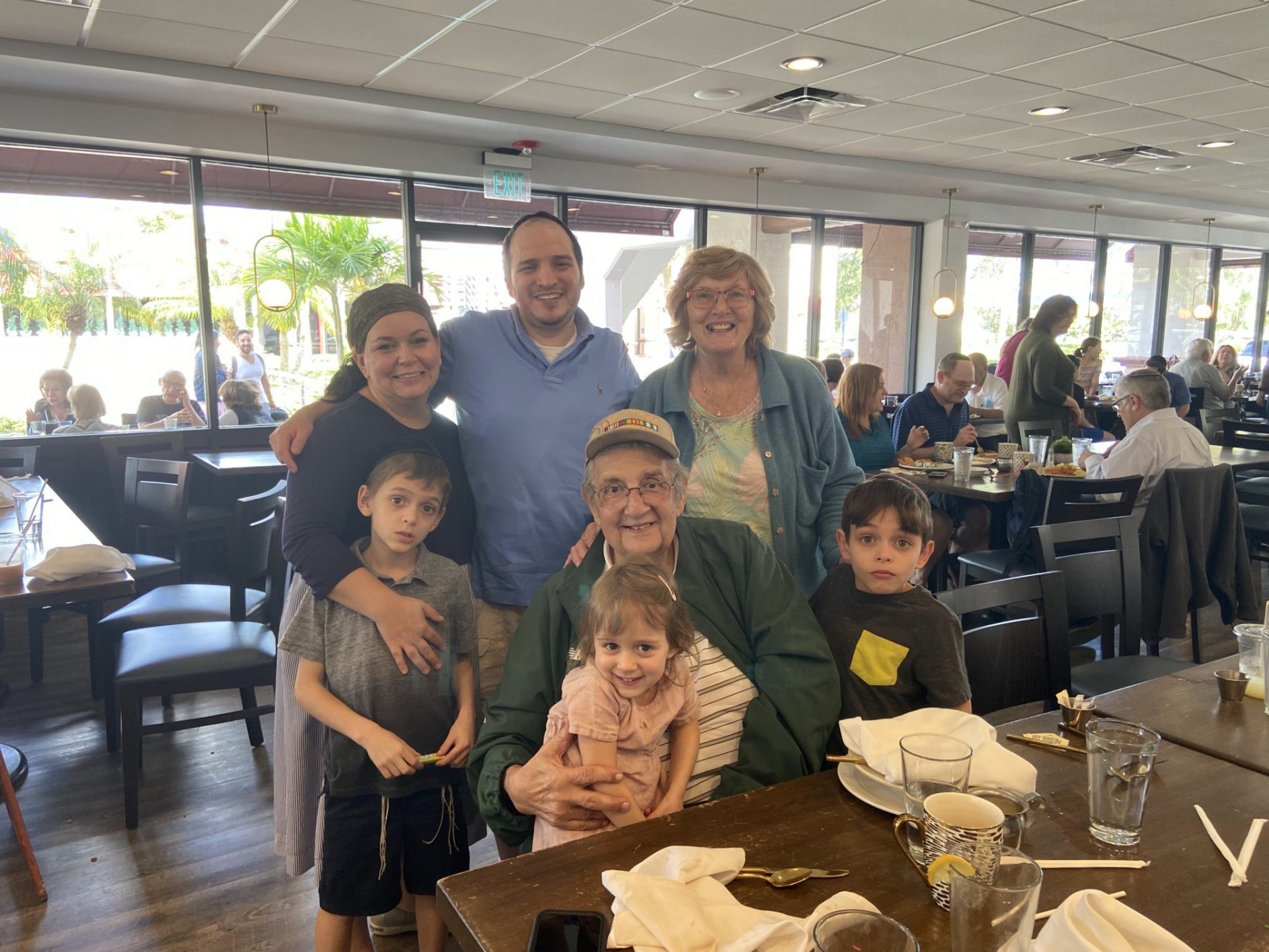 With his great grandkids