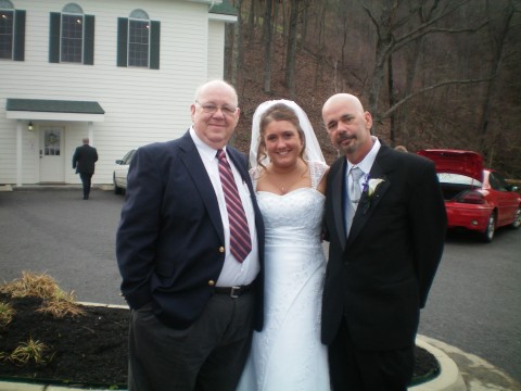 Daddy, Grandpa Harry, and me