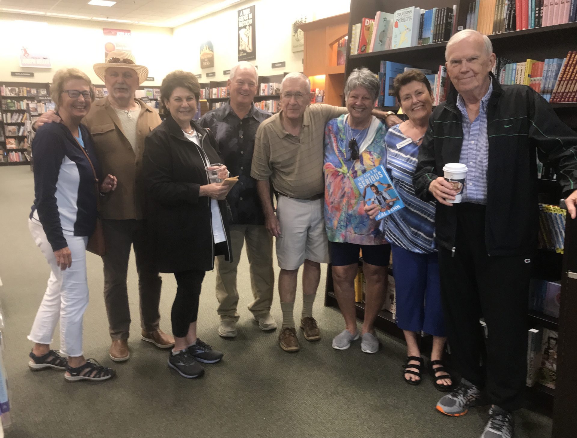 Patrick’s Editing Group celebrating his book at Barnes and Noble