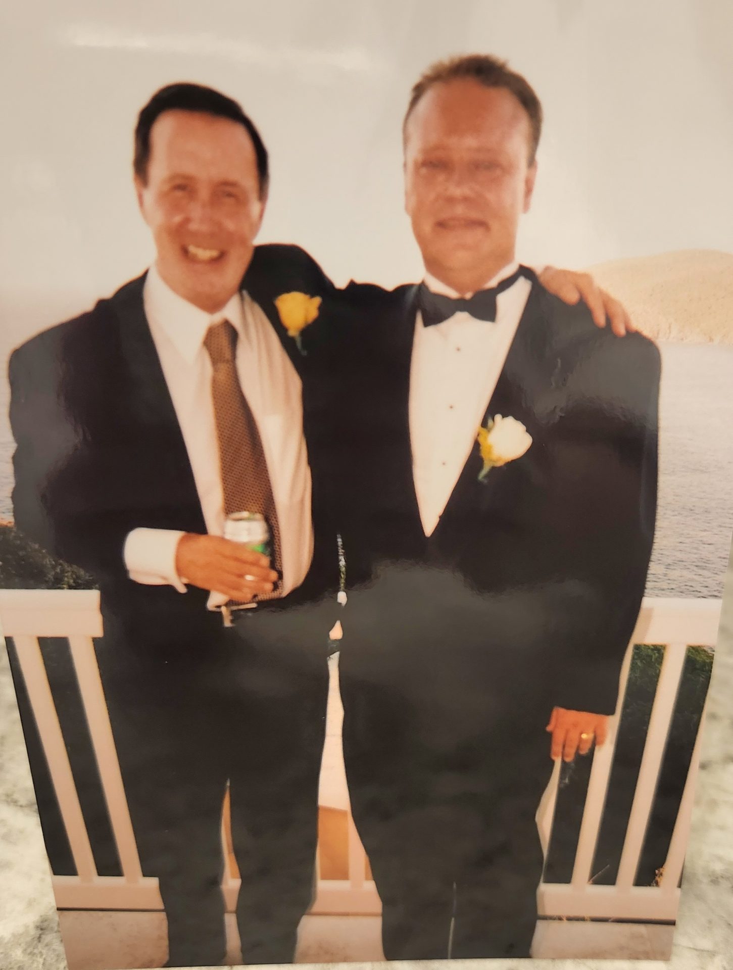 Stephen and Roderick on our wedding day