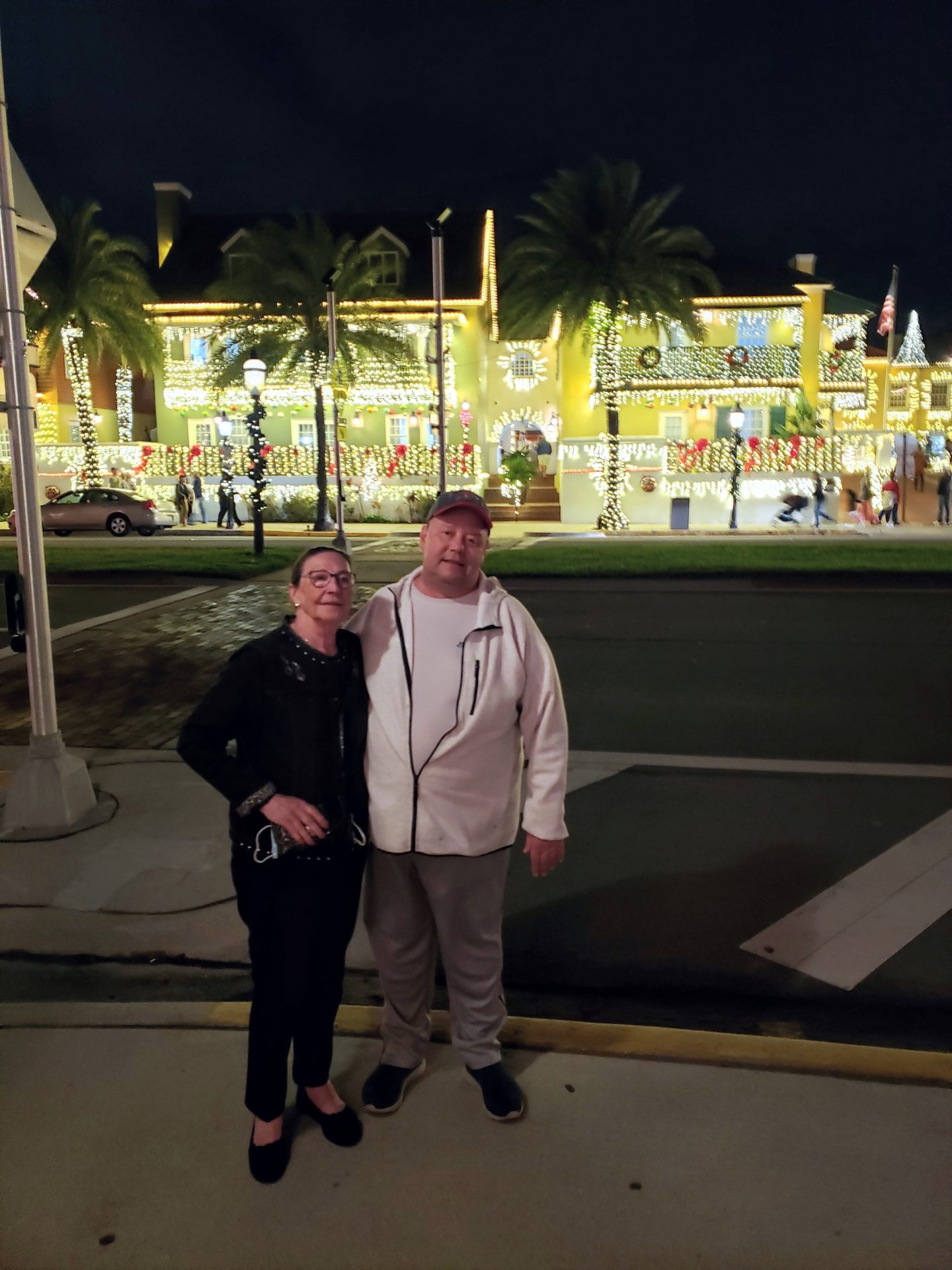 Stephen and I in St.Augustine Florida for the "Night of Lights " Christmas 2021