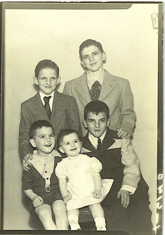 Childhood Family Photo: Danny, Eddy, Jackie, Tommy and Chris<br />
<br />
Rare photo of them all 