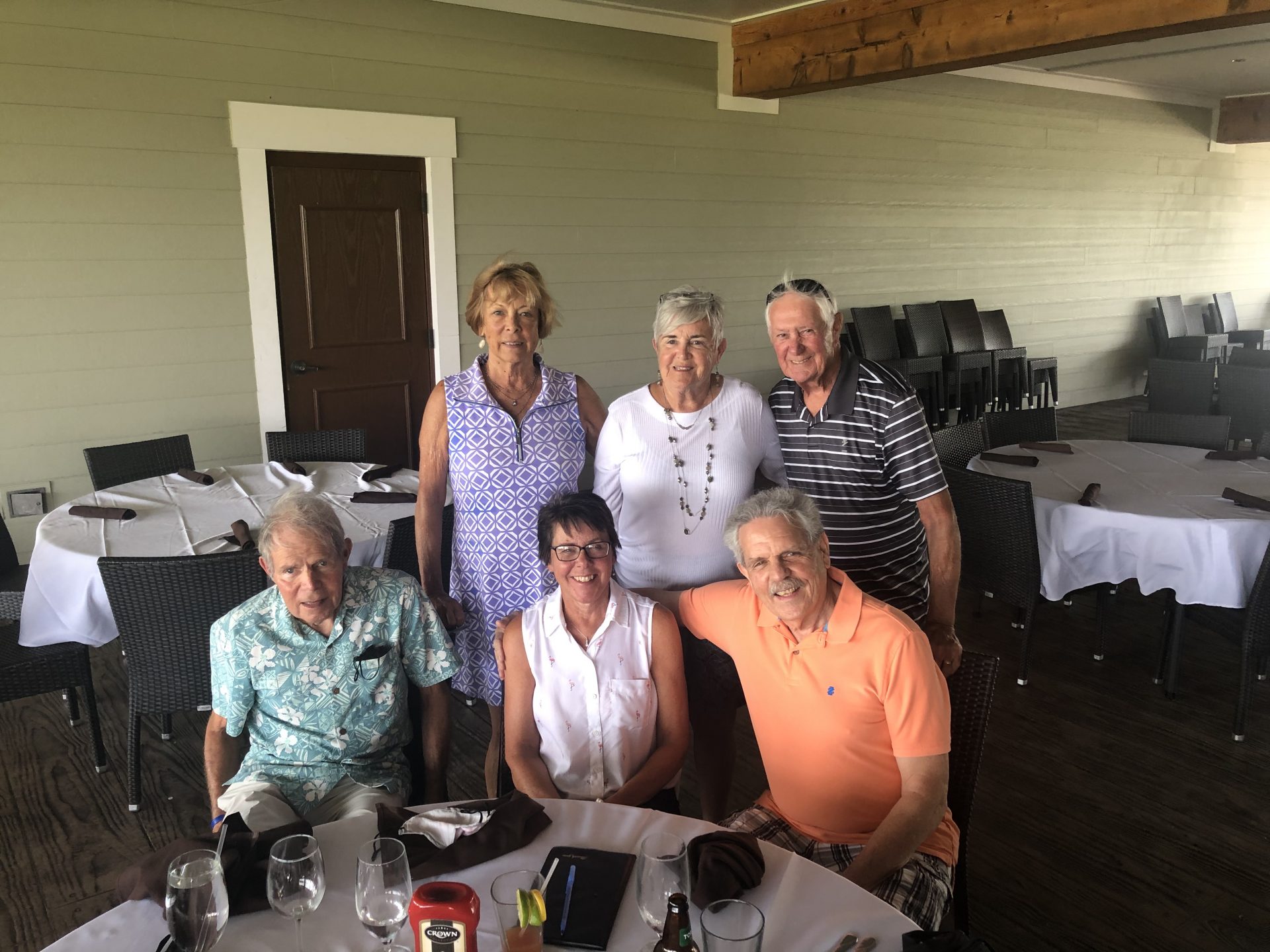 Paul and Carolyn, sister Terry and Bonny, brother Sol, cousin Michele and Paul Gliha in the Villages. April, 2021