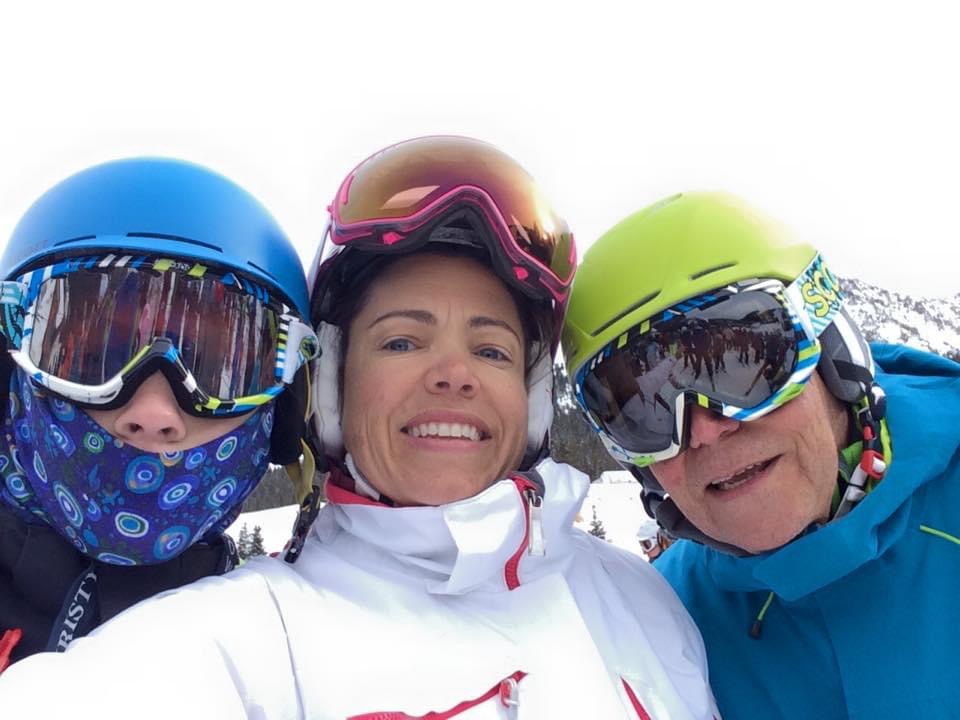 Skiing with Paul and Alex - 3 generations on one lift