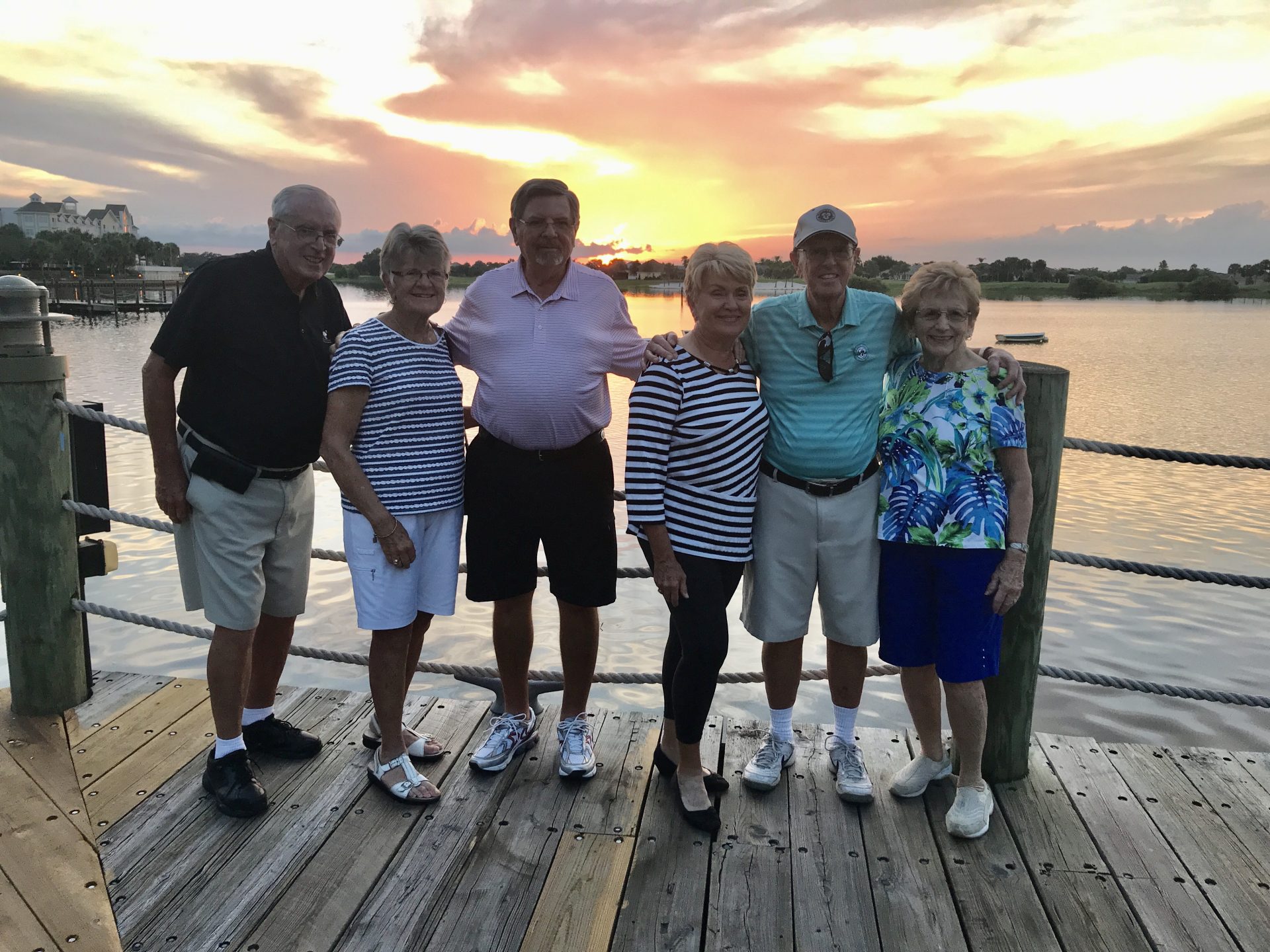 Blacks, Niers & Roberts in Sumter Landing - Good friends!