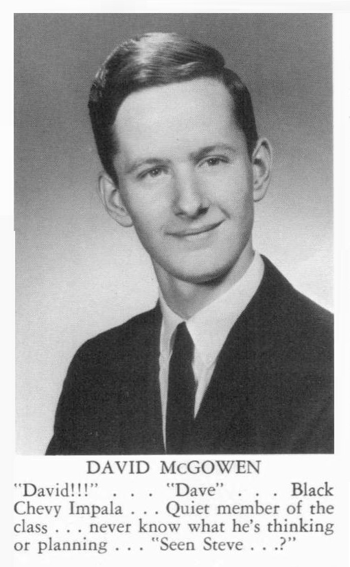 David McGowen, Natick High School Class Of 1964...