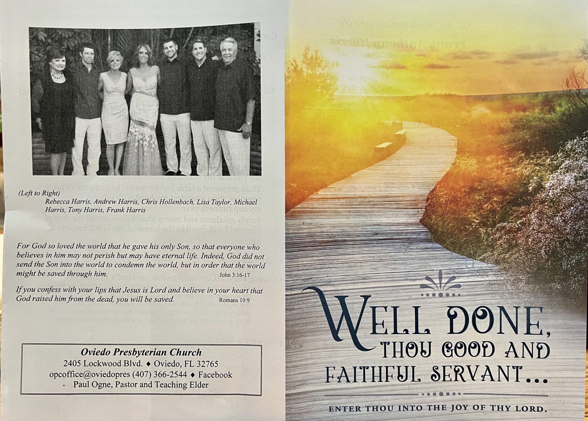 Celebration of Life Bulletin pg 2