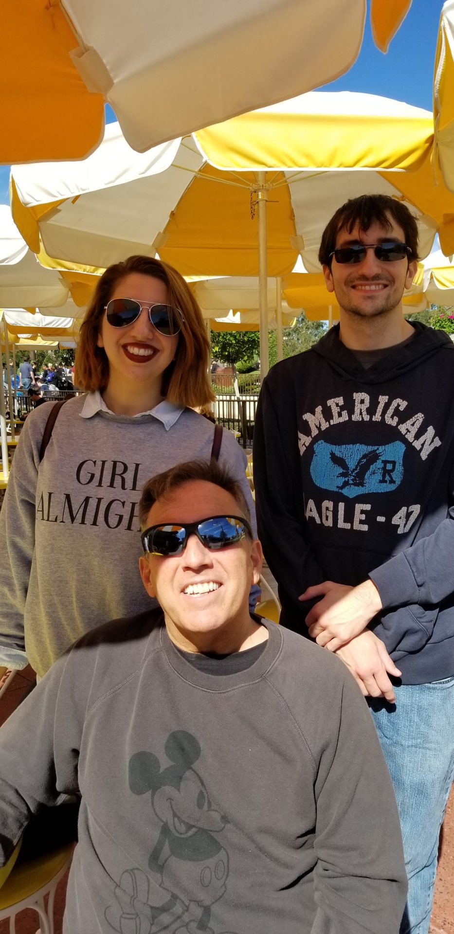 Tom, Patrick, and Catherine at WDW 2019