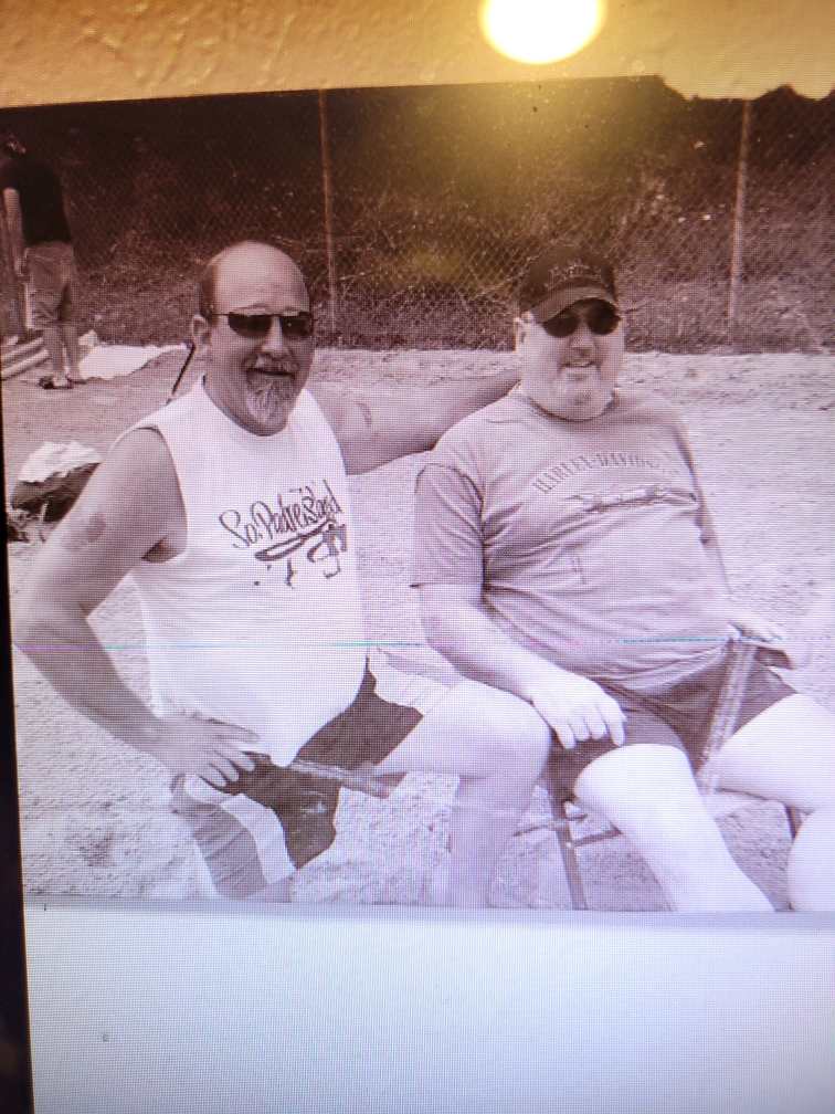 Mike and Ron at Stevens Lake, Beckley, West Virginia.