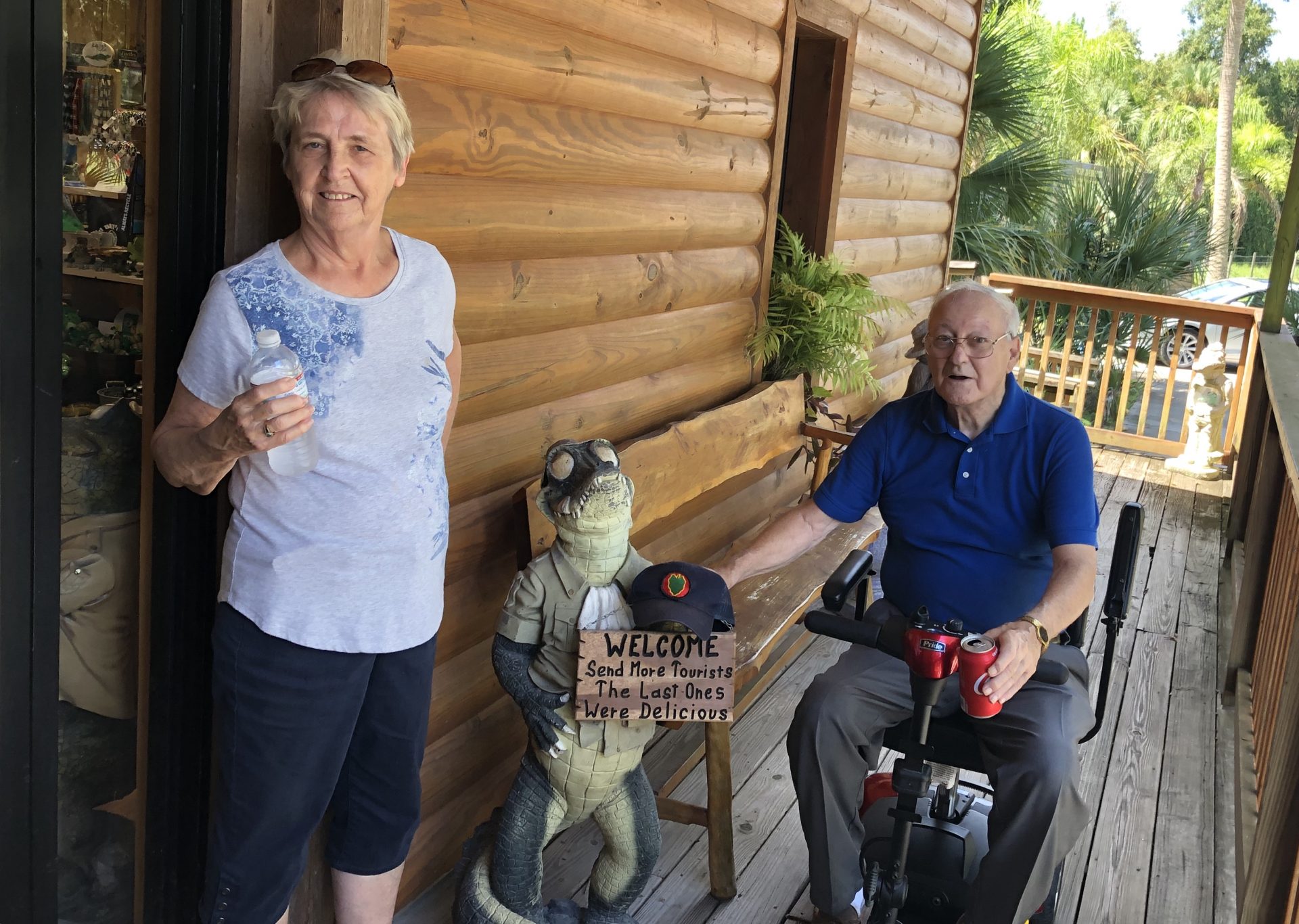 Gloria & Steve visiting the Gators.  2019