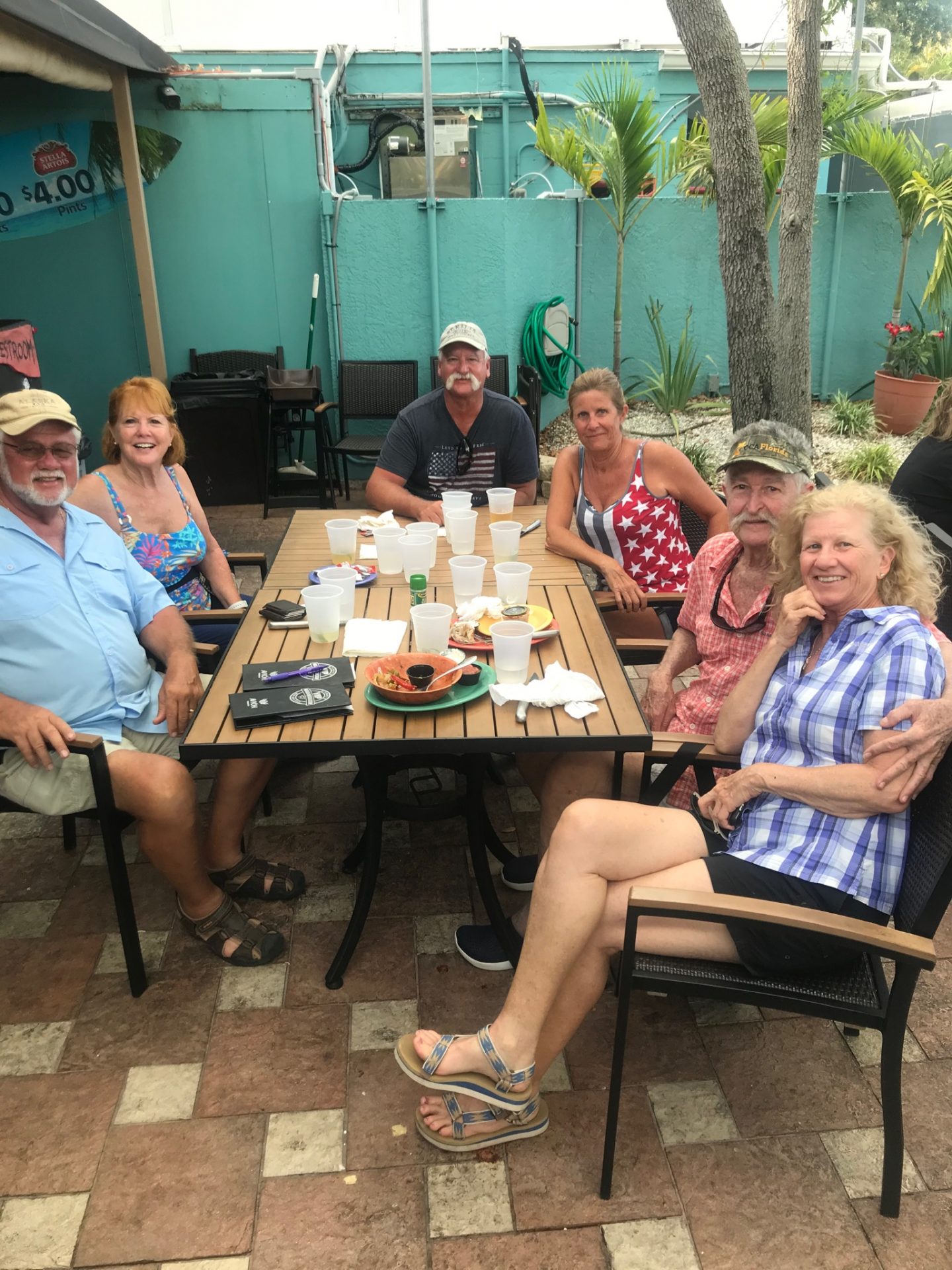 Memorial Weekend at VIP with her neighbors