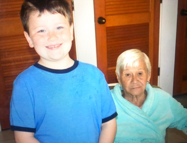 2013. Mom and grandson Ryan Kernon.