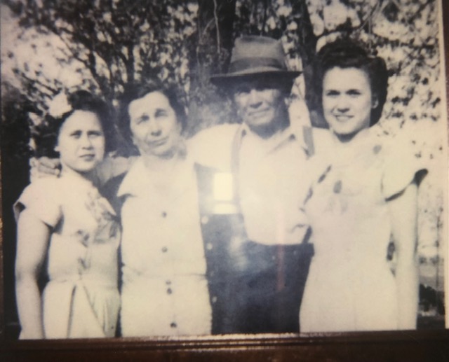 Mom, her mother and father, and sister Ruth.
