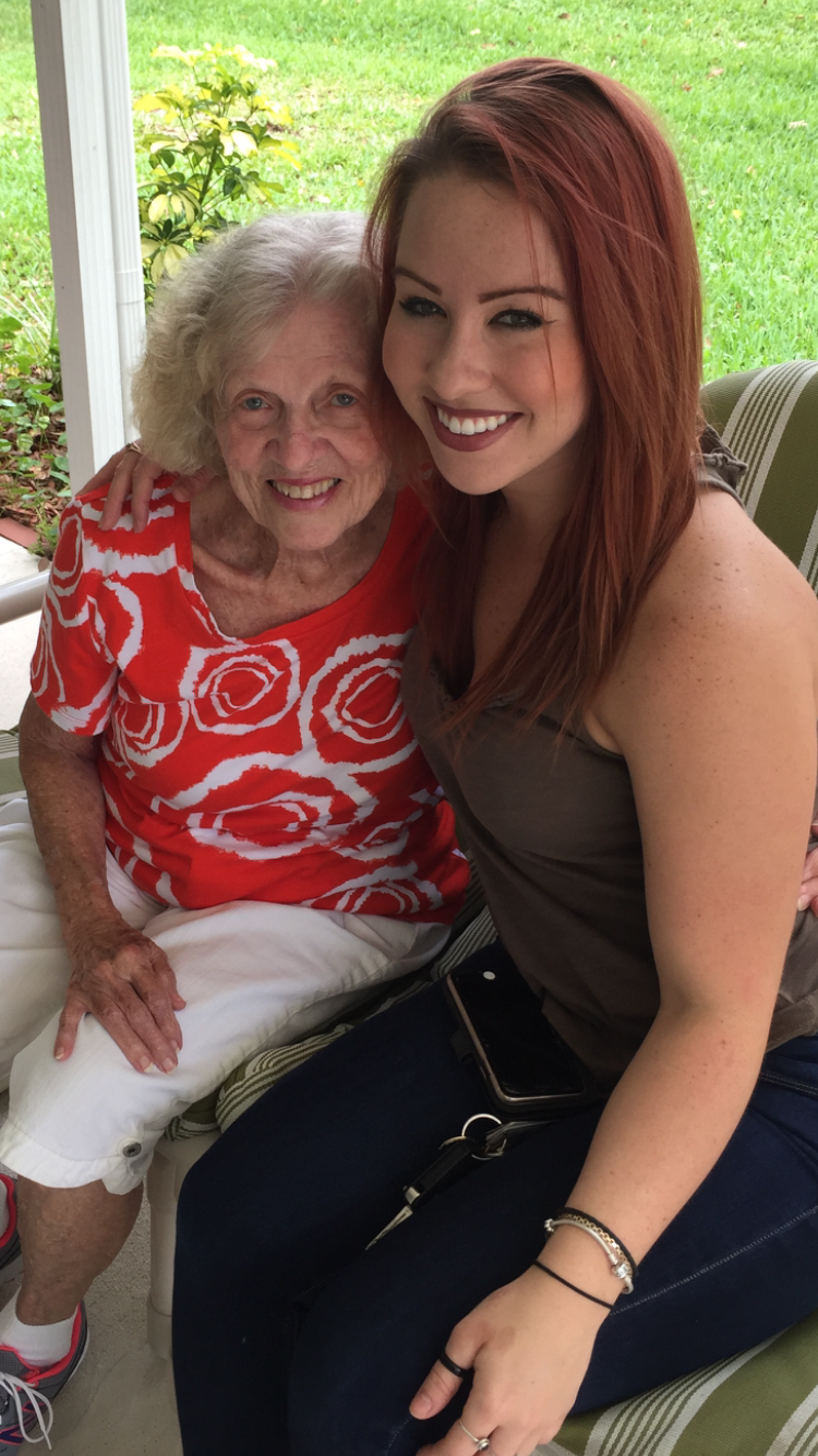 With her Beautiful Granddaughter <br />
Haley