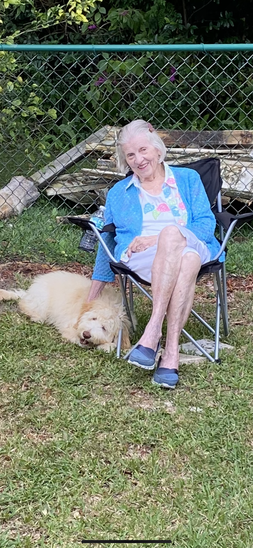 With my puppy Buddy