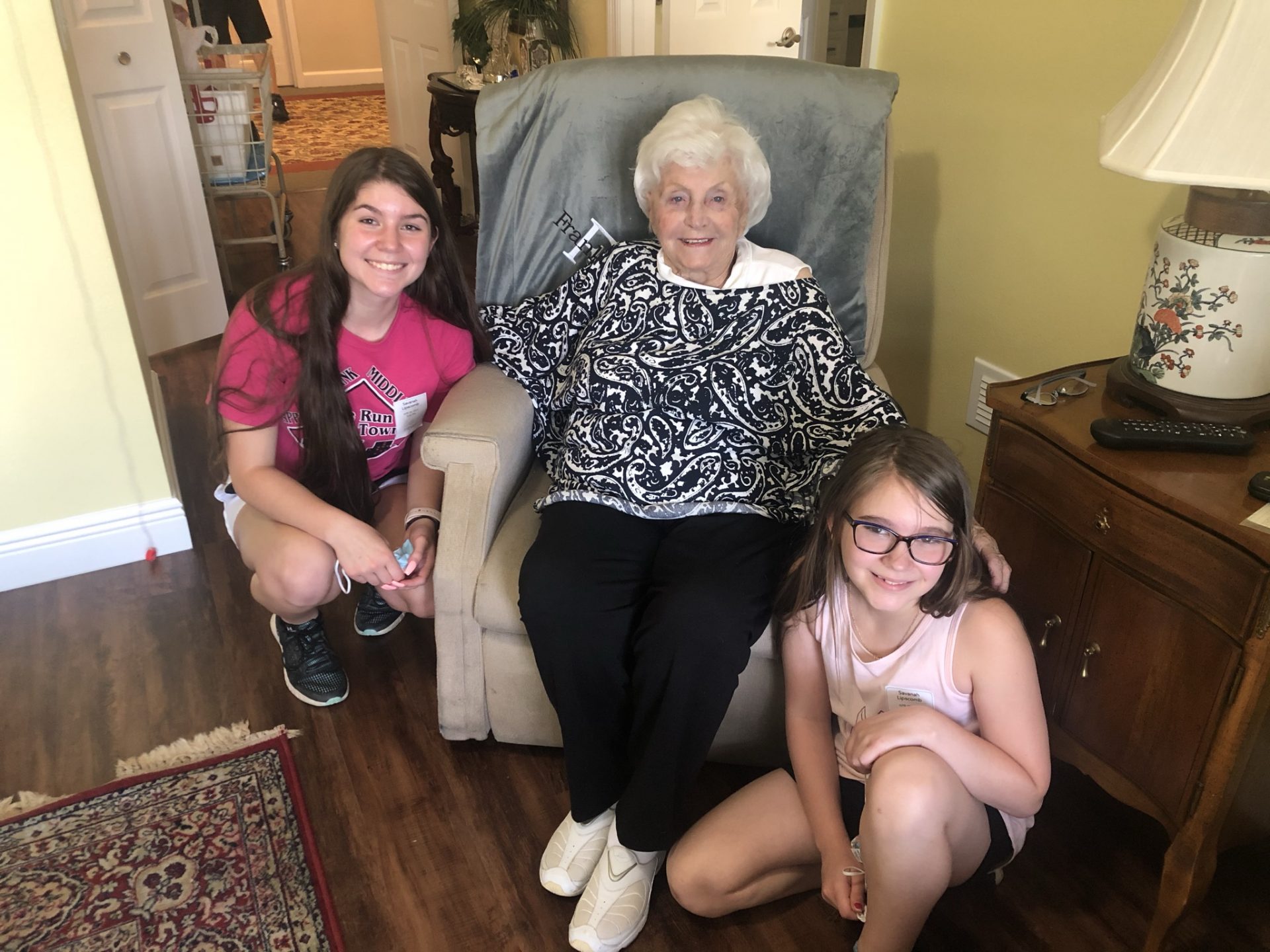 Omi with Sarah and Savanah