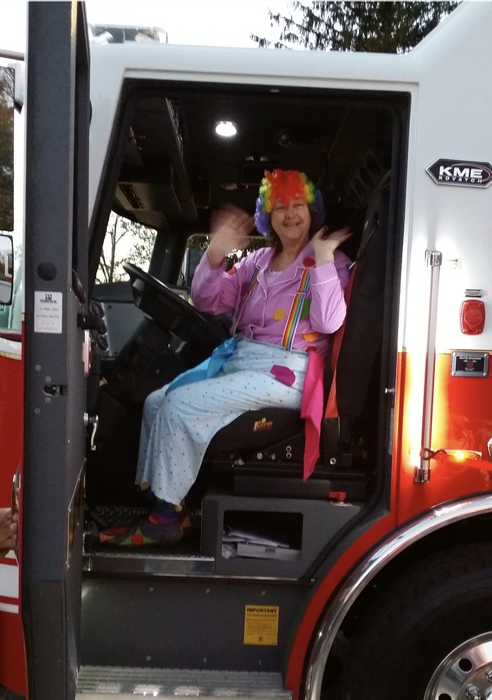Karen having fun at the children's Halloween carnival sponsored by her church in Pennsylvania. This was about 7 or 8 years ago. She had a ball dressing up for the kids!