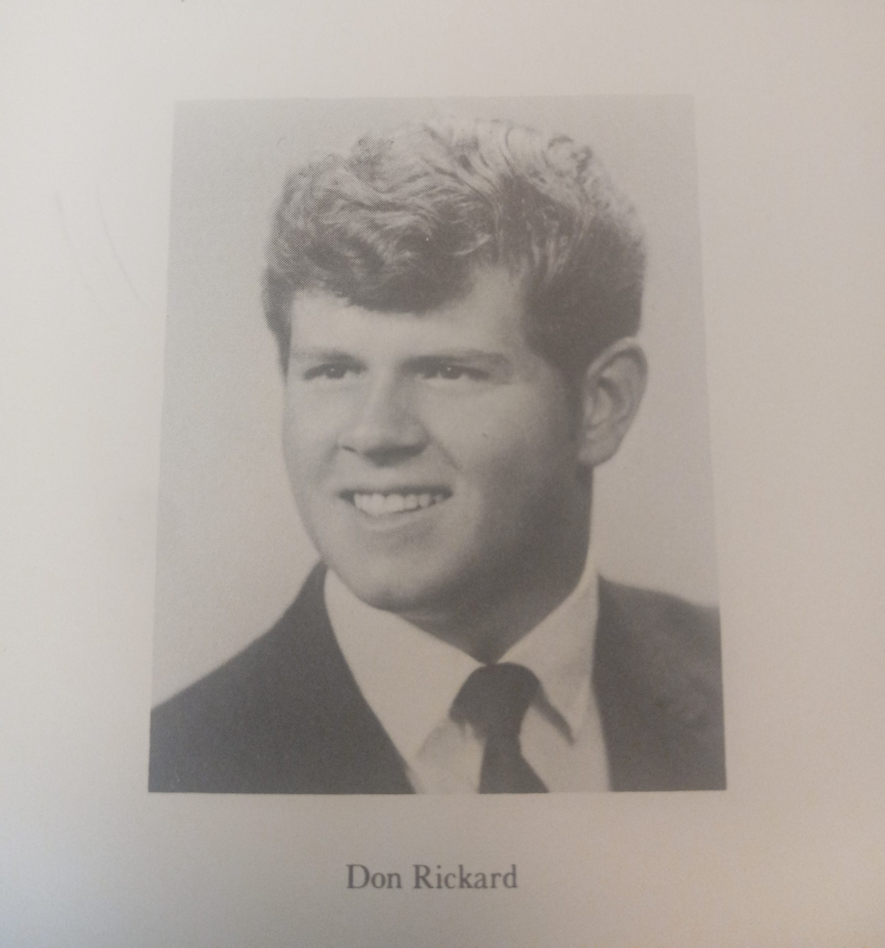 Don's graduation picture Lowrey High School 1969.  His Gradmother said he looked like John F Kennedy.  I think so too.